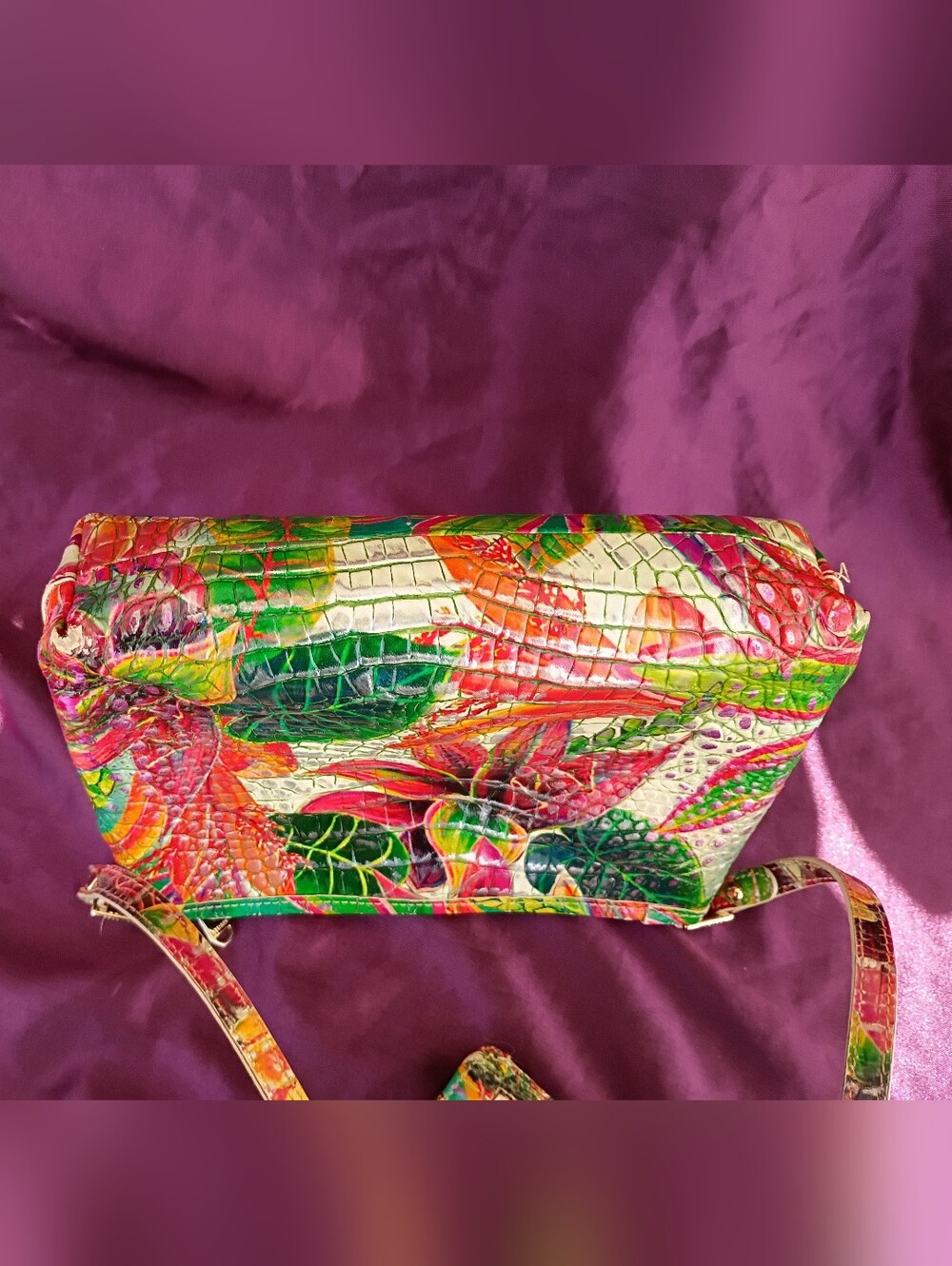 Brahmin Utopia Multicolor Tropical Bag - Picture 5 of 17